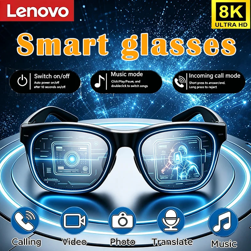 Lenovo Smart Glasses — Inteligentne Okulary Bluetooth
