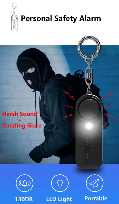 130dB Personal Safety Alarm keychain