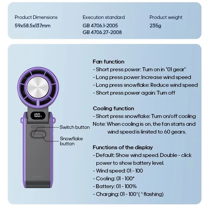 Turbo Fan — przenośny wiatrak